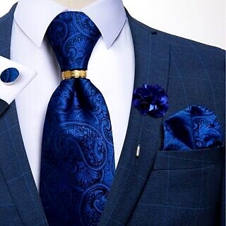 Luxury Royal Blue Paisley—V3