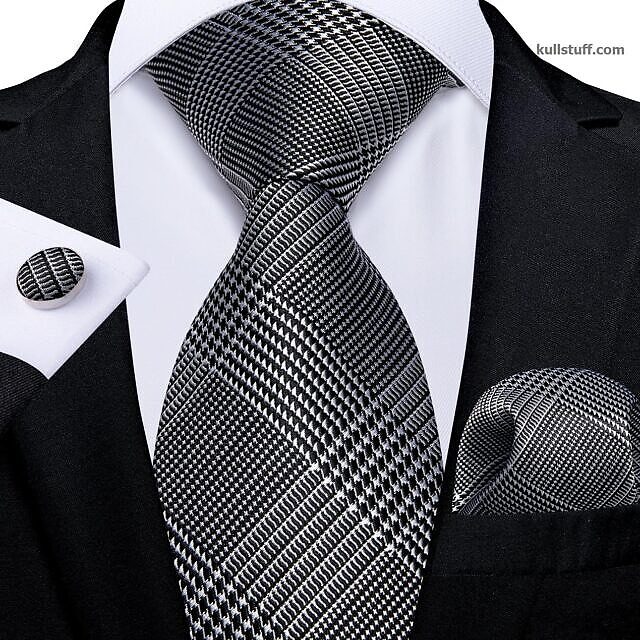 Luxury Black White Striped