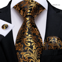 luxury Black Gold Floral