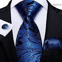 Luxury Blue Black Floral