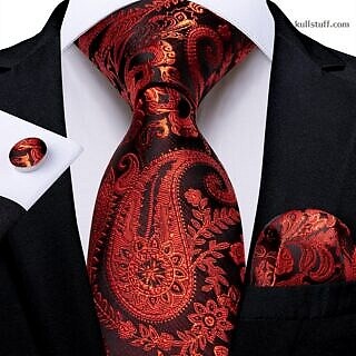 Luxury Red Paisley