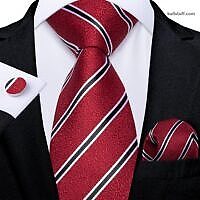 Luxury Red Striped