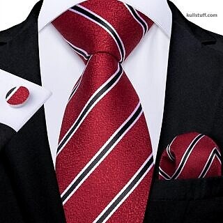 Luxury Red Striped