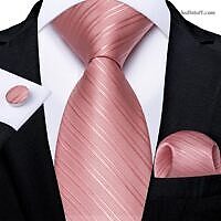 Luxury Solid Pink Striped