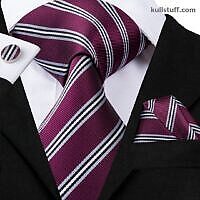 Luxury Wine Grey Striped-V340