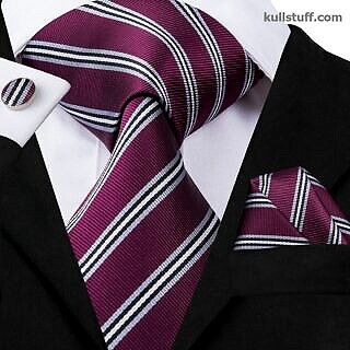 Luxury Wine Grey Striped-V340