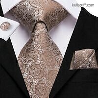 Luxury Grey Gold Paisley-V365