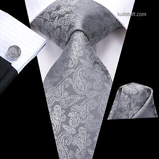 Luxury Grey Paisley-V368