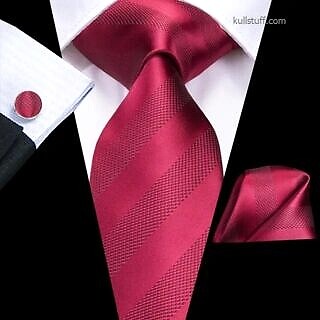 Luxury Wine Plaid necktie