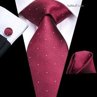 Luxury Wine Polka Dot necktie